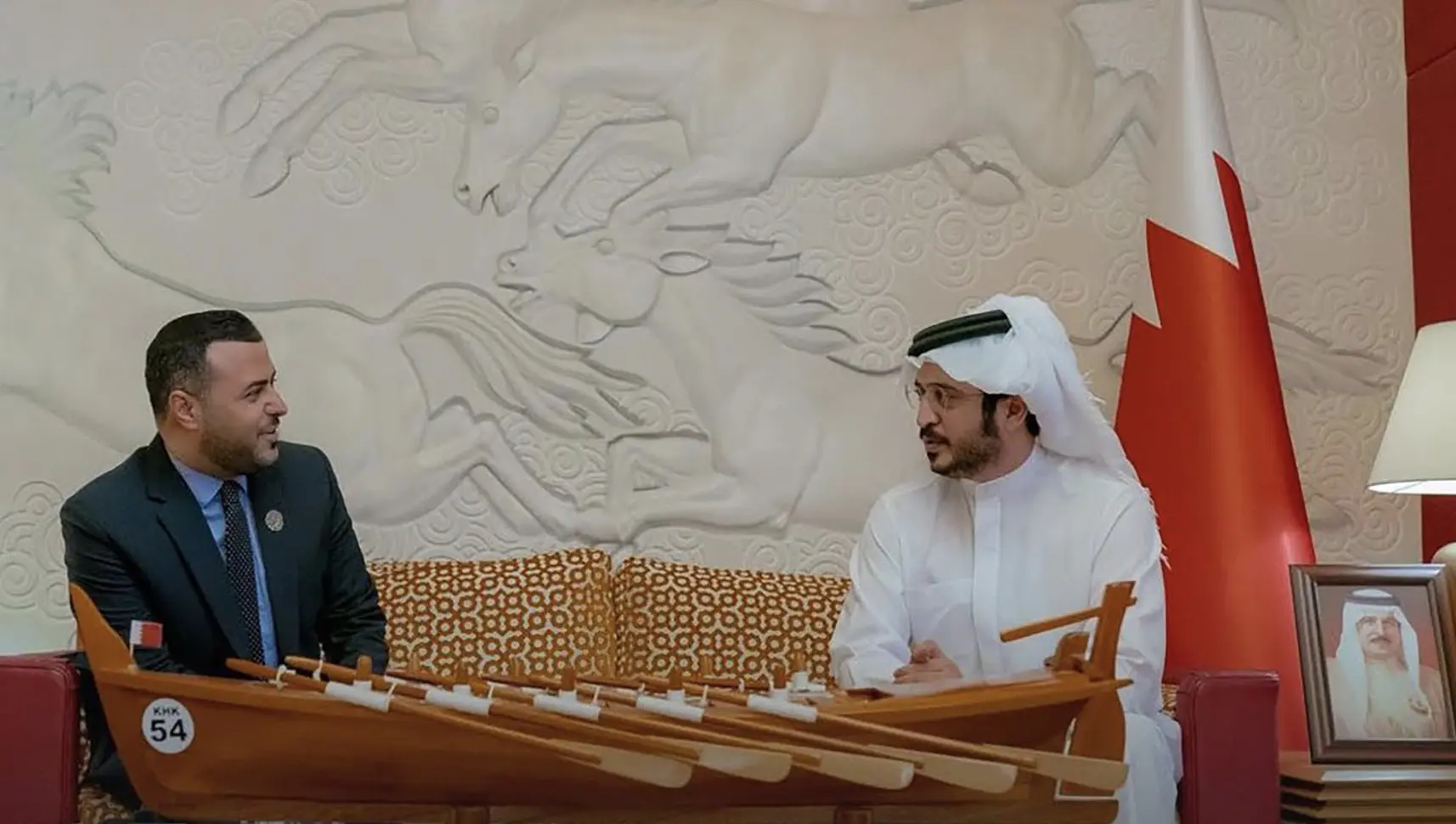 استقبال سمو الشيخ خالد بن حمد